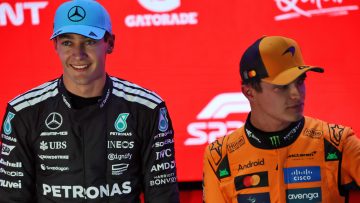 Lando Norris slates 'media bullshit' in agitated George Russell exchange