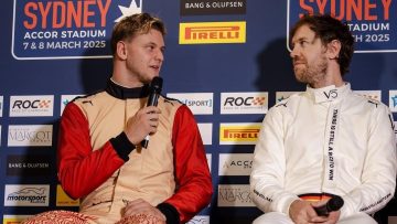 Vettel, Schumacher beaten Down Under as motorsport legend stars