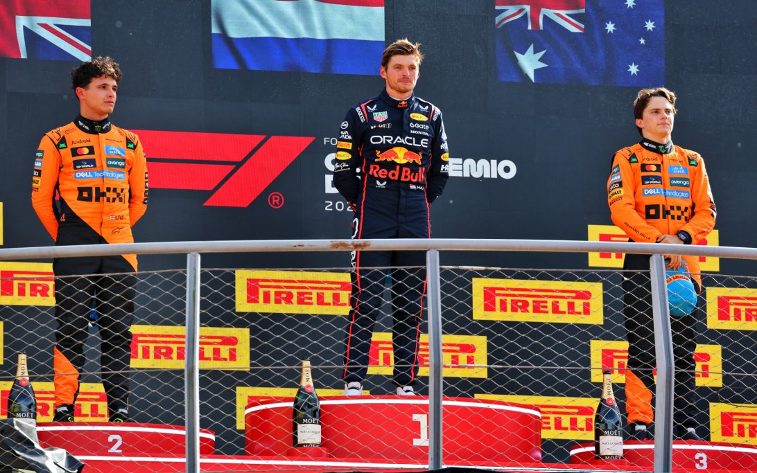 Verstappen Norris Piastri Monza