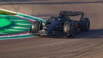 Sergio Perez tests blacked-out Ferrari ahead of Cadillac F1 debut