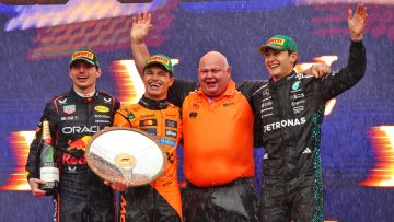 George Russell superior over Max Verstappen in surprise podium battle