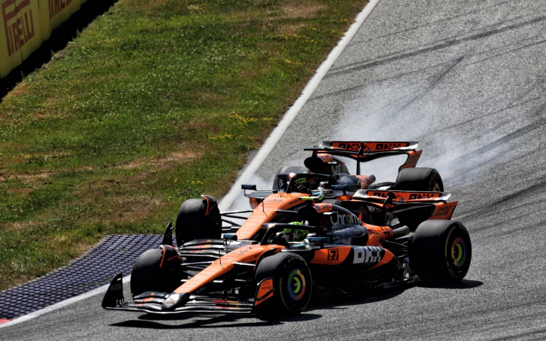 Norris Piastri overtake Austria race