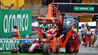 Hamilton crash Zandvoort