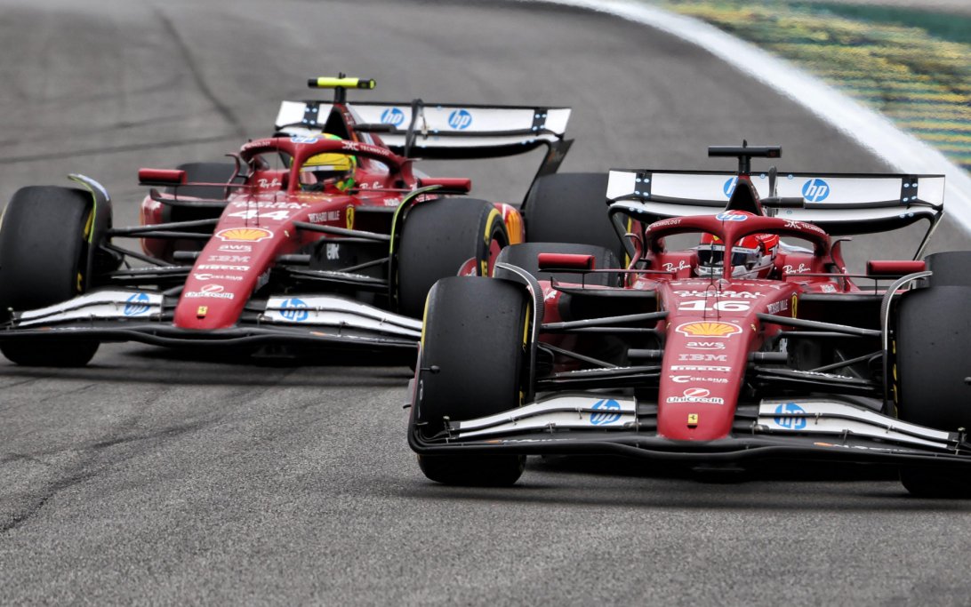 Leclerc Hamilton Brazil sprint